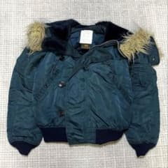 USA 90s ALPHA アルファ N-2B フライトジャケット L ネイビーのサムネイル