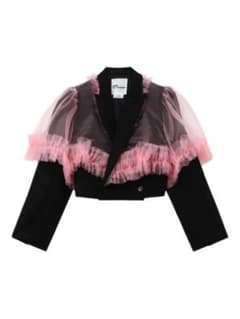 25aw noirkeininomiya チュールドッキングピンクジャケット M - メルカリ
