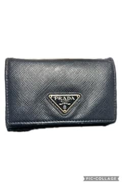 PRADA サフィアーノレザー カードケース ネイビーのサムネイル