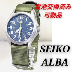 SEIKO ALBA メンズ 電池交換済み可動品B-25 - メルカリ