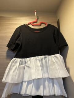 GRL 異素材切り替え チュニック 半袖のサムネイル
