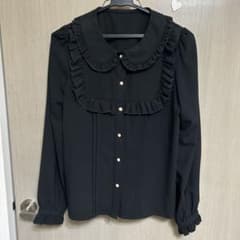 黒長袖ブラウスのサムネイル