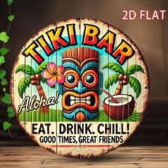 ティキ　ハワイアン　ウェルカムボード　インテリアのサムネイル