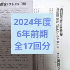2024年度 日能研6年前期 学習力育成テスト 全17回分 - メルカリ