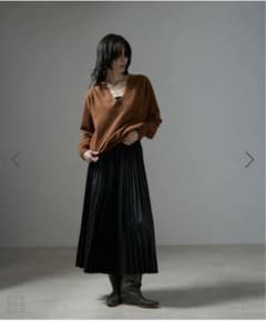 レザープリーツロングスカートのサムネイル
