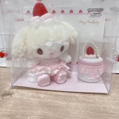 マイメロディ いちごホイップケーキ ぬいぐるみ&アクセサリーケース