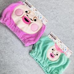 こびとづかん ヘアキャップ 2個セット カクレモモジリ　リトルハナガシラ　タオル