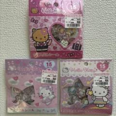 ハローキティ クリスタルシール 3点セット - 5