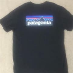 パタゴニア ロゴ Ｔシャツ 黒のサムネイル