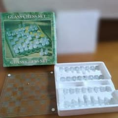 GLASS CHESS SET ガラスチェス 25x25cmのサムネイル