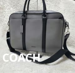 ✨極美品✨ COACH 2way ビジネスバッグ F35430 グレー/ブラック 美品✨ COACH コーチ ビジネスバッグ 2way ブリーフケース グレー