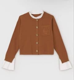 eimy istoire Attached collar カーディガン　RED エイミーイストワール EIMY ISTOIRE Attached collar ニット