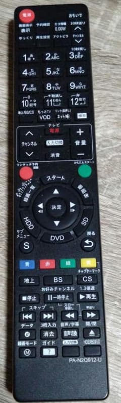 PA-N2Q912-U テレビ用リモコン - メルカリ