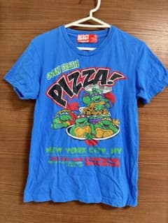 MERCY Vintage TMNT ピザ Tシャツ ブルー Mのサムネイル