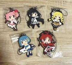 まどか☆マギカ ラバーストラップ 暁美ほむら 巴マミ 美樹さやか 佐倉