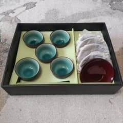 茶器セット 湯呑み5客 茶托5枚組のサムネイル
