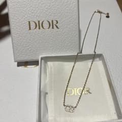 DIOR ロゴ ネックレス ゴールドのサムネイル