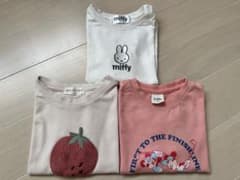 90サイズ　Tシャツ　まとめ売り　保育園用にも　ミッキーミニー　ミッフィーのサムネイル