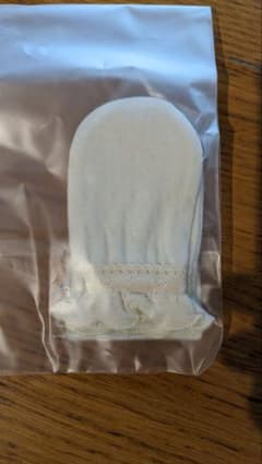 オーガニックコットン 「ミトン」(猫足ニット/ベビー) 日本製のサムネイル
