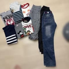 男の子 140サイズ 秋冬服 まとめ売り ミッキー　マリオ　9点セット