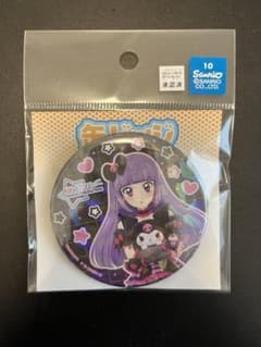 アイカツ！サンリオキャラクターズ 氷上スミレ クロ缶バッジのサムネイル