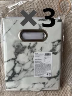 THREEPPY 大理石柄 折り畳み収納カラーボックス - メルカリ