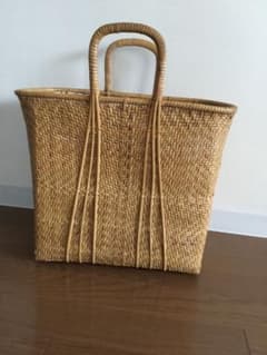 お値下げ　レトロ籠トートバック　網代編み　ライナー付き　買い物籠 レトロ籠トートバック 網代編み ライナー付き 買い物籠 昭和 - メルカリ