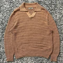 高級】ENCOMING スキッパーニットポロシャツ | Mercari