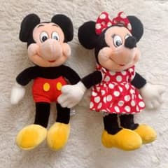 ミッキーマウス&ミニーマウスのぬいぐるみ ディズニー ならべてどーみぃふれんず おおきい！ぬいぐるみ～ミッキー