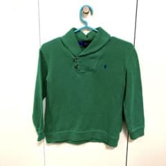 POLO RALPH LAUREN ショールカラーセーター グリーン 120のサムネイル