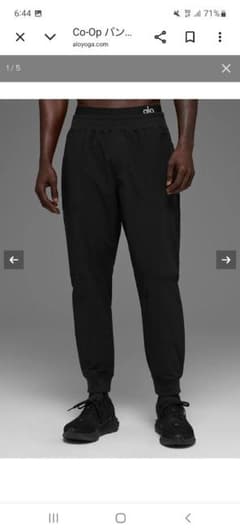 alo CO-OP PANT (REGULAR) Lブラック - メルカリ