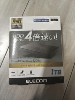 ELECOM 外付けSSD 1TB ESD-EJ1000GBKRのサムネイル