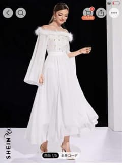 SHEIN  ワンピース　キャバ  ホワイトのサムネイル