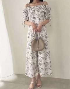 SNIDEL バリエプリントワンピース アイボリーのサムネイル