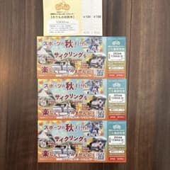 関西サイクルスポーツセンター ご入場招待券 3枚セット　のりもの回数券200えん - 4