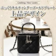Rady レディー 武藤静香 キルティングミニバニティノベルティ ブラック