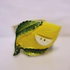 イタリア製 陶器 レモン型 ペーパーナプキン ホルダー 紙ナプキン