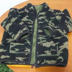 迷彩 厚手フリースジャケットのサムネイル