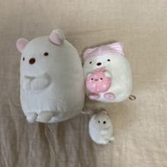 스미코구라시 시로쿠마 봉제인형 3점 세트