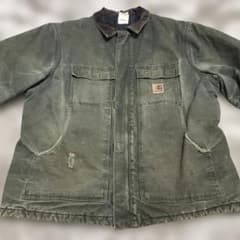 小*鉄様 08年メキシコ製カーハート トラディショナルコート MOS モスグリー