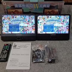 山善 Qriom ヘッドレストDVDツインモニター CPD-M114TMR(B) - メルカリ