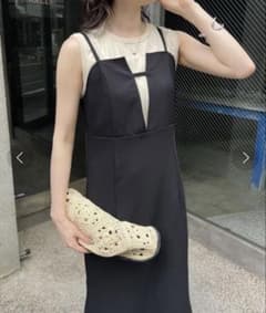 CAPRICIEUX LE'MAGE スリットネックキャミワンピースのサムネイル