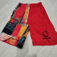 Esplendor バスケットパンツ 赤とアートデザインのサムネイル