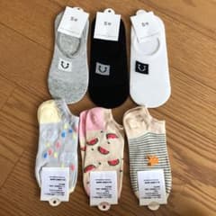くるぶしソックス　6足のサムネイル