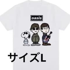 新品未使用★オアシス×スヌーピー Tシャツ サイズ　L 白 バンドTシャツのサムネイル