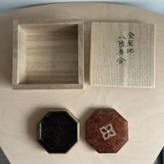 共箱付】金梨地 八陵香合 柳哉 作 茶道具 漆芸 香道具 - メルカリ