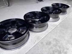 ジムニーJA22純正アルミ16インチ黒ENKEI製4本JB64可 - メルカリ