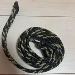 メッシュベルト 編み込み カーキ ブラックのサムネイル