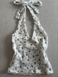 Hollister ホリスター レース ホルターネック トップス 花柄 XSのサムネイル