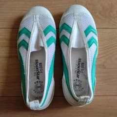 MoonStar 上履き 20.0cm ホワイト/グリーン